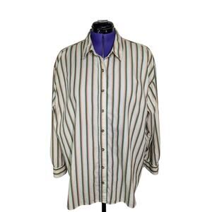 Universal Thread Goods Co. Women's Striped Blouse. Size 2XL. Pre-Owned.